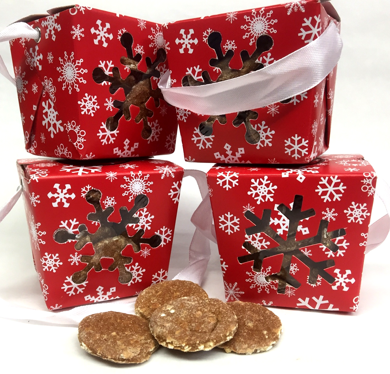 Snowflake Boxes, a pair